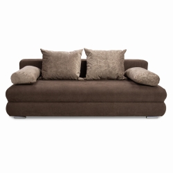 Kanapa rozkładana DOMA z funkcją spania brązowa 205x90 cm