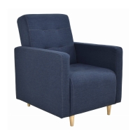 Fotel wypoczynkowy do salonu pikowany garnatowy ARAMA