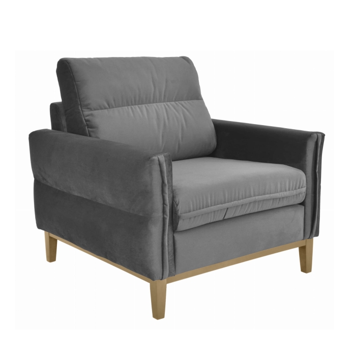 Wygodny fotel wypoczynkowy do salonu bordowy RPBE