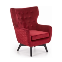 Industrialny fotel uszak pikowany wypoczynkowy bordowy HLMR