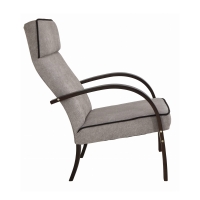 Wygodny fotel wypoczynkowy do salonu szary RNLX