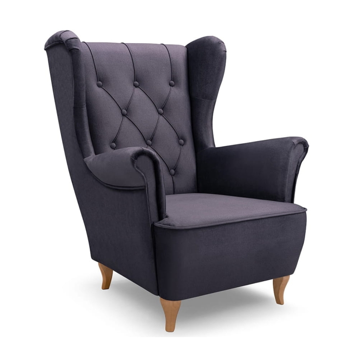 Fotel wypoczynkowy FOAL czarny.jpgFotel uszak wypoczynkowy do salonu czarny FOAL