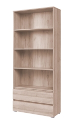 Regał szeroki MEXO z szuflaadmi 2S Dąb sonoma 92 cm