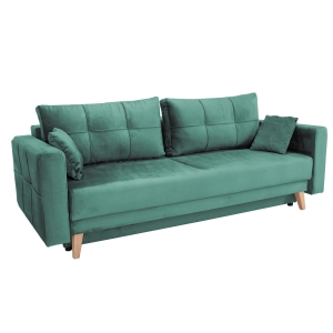 Kanapa rozkładana KXSC z funkcją spania jasnozielona 223x88 cm