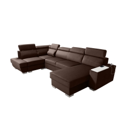 Narożnik modułowy CESAR brązowy 340x200 cm