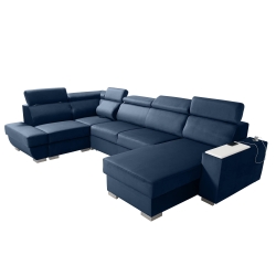 Narożnik modułowy CESAR granatowy 340x200 cm