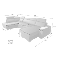Narożnik RBCEZ lewy tk. fuego 160