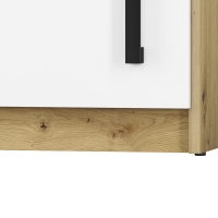 Kontenerek MNFI 1D biały, dąb - nóżki