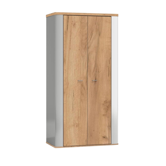 Szafa dwudrzwiowa biała dąb craft 100cm GSPRE 09