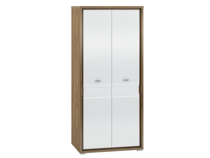 Szafa dwudrzwiowa biały połysk 92cm MNDA
