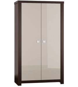 Szafa dwudrzwiowa z drążkiem capuccino połysk 115cm GIRRO