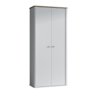 Biała szafa dwudrzwiowa artisan 95cm GSKAI18