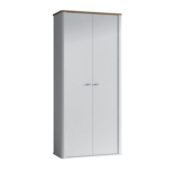 Biała szafa dwudrzwiowa artisan 95cm GSKAI18