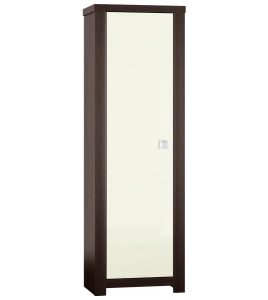Szafa jednodrzwiowa GIRRO 14 czekolada / kremowy połysk 65 cm