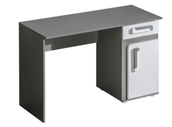 DMAP Biurko 1D1S antracyt+biały