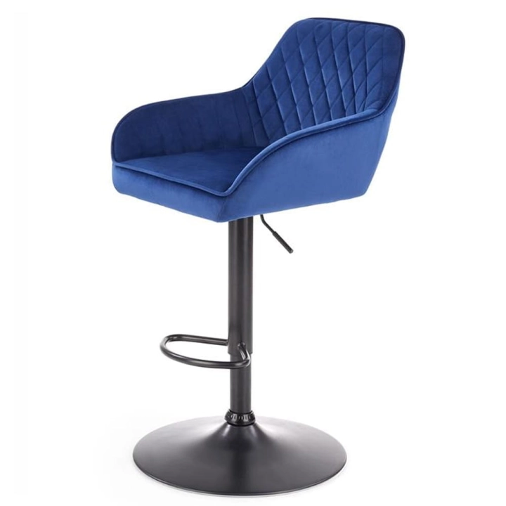 Hoker glamour z regulacją wysokości granatowy welur H103