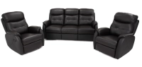 Fotel skórzany wypoczynkowy rozkładany z funkcją relaks TSPA