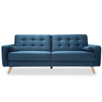 sofa-na-nóżkach-do-spania-granatowa-222cm