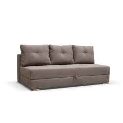 Sofa rozkładana z funkcją spania RPDA brąz 203x99 cm