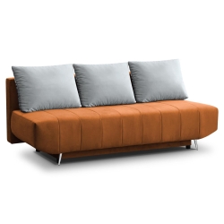 Sofa rozkładana z funkcją spania RPLUN ruda 204x94 cm