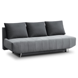 Sofa rozkładana z funkcją spania RPLUN jasnoszara 204x94 cm
