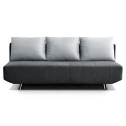 Sofa rozkładana z funkcją spania RPLUN ciemnoszara 204x94 cm