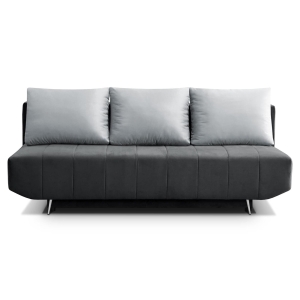 Sofa rozkładana z funkcją spania RPLUN ciemnoszara 204x94 cm