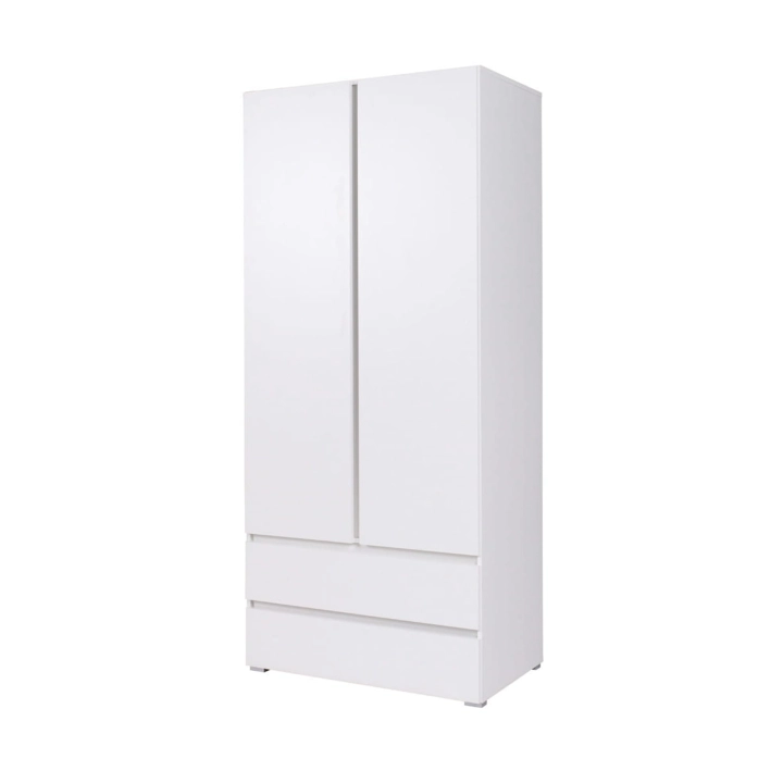 Szafa dwudrzwiowa z szufladami biała 92cm MXCS