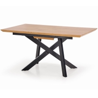 Stół pająk rozkładany 160-200cm dąb złoty czarny CAPITAL