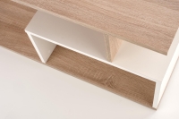 Ława prostokątna biała dąb sonoma 110x55 COMBO