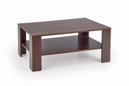 Ława prostokątna ciemny orzech 110x65cm KWADRO