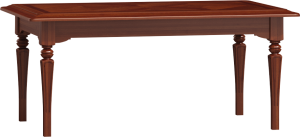 Klasyczny stół drewniany BRANDO rozkładany 200-300x100 cm jesion / koniak