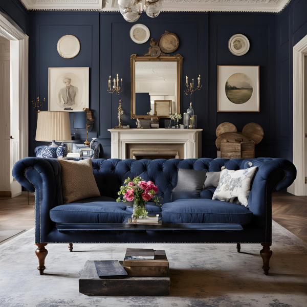 kanapa w stylu chesterfield