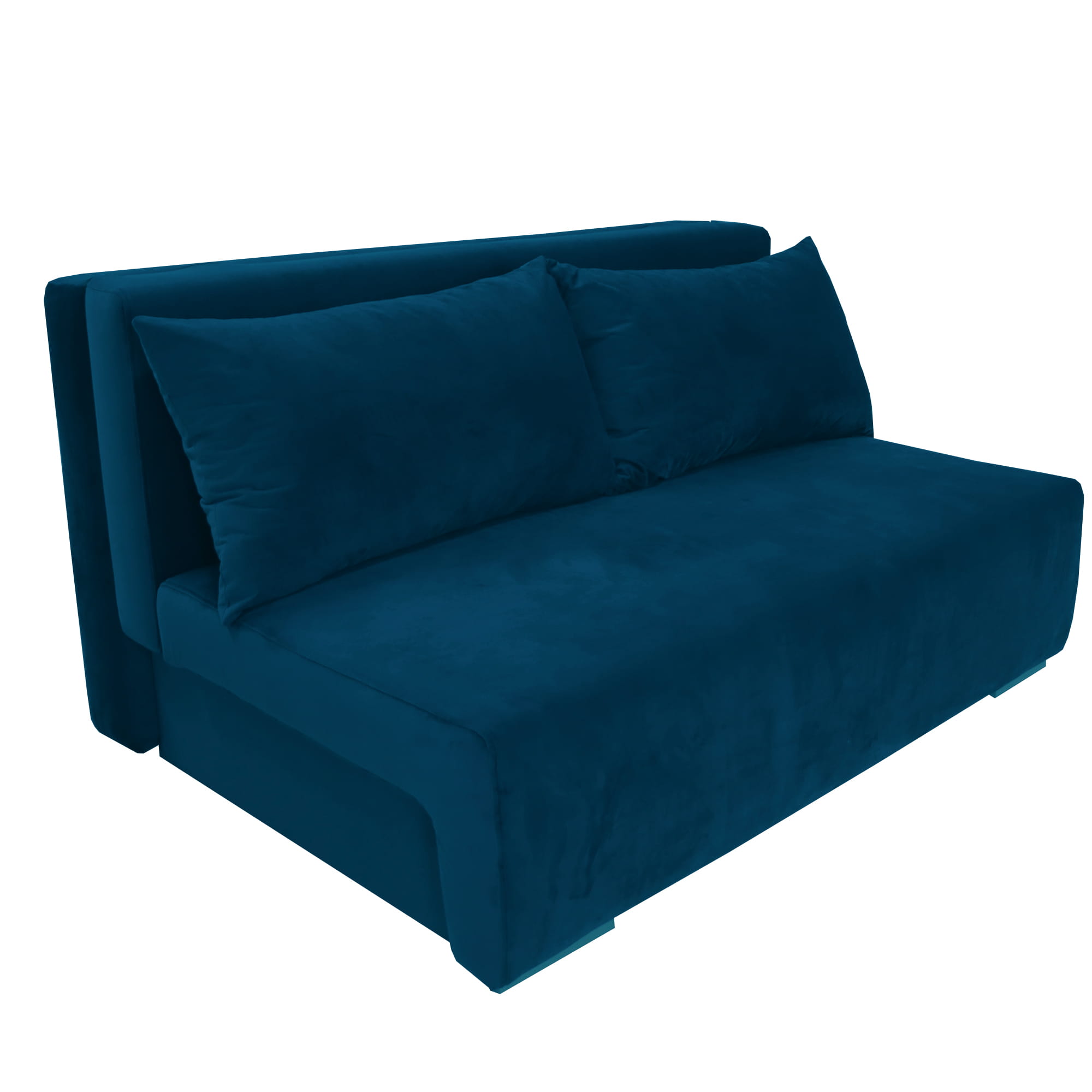 Sofa dwuosobowa z funkcją spania DOMINIKA 148x100 cm granatowa ...